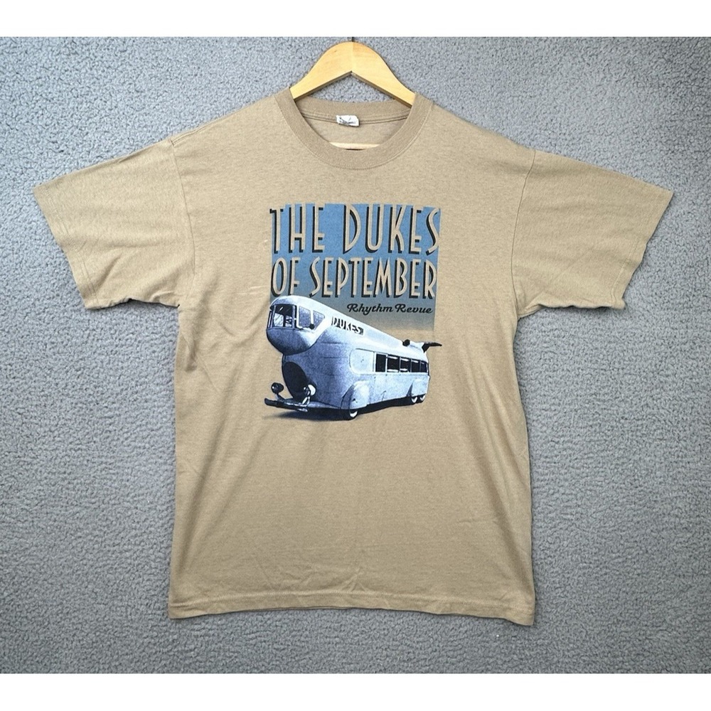 The Dukes Of September Rhythm Revue 2010 Tour T Shirt Adult Large Tan Anvil